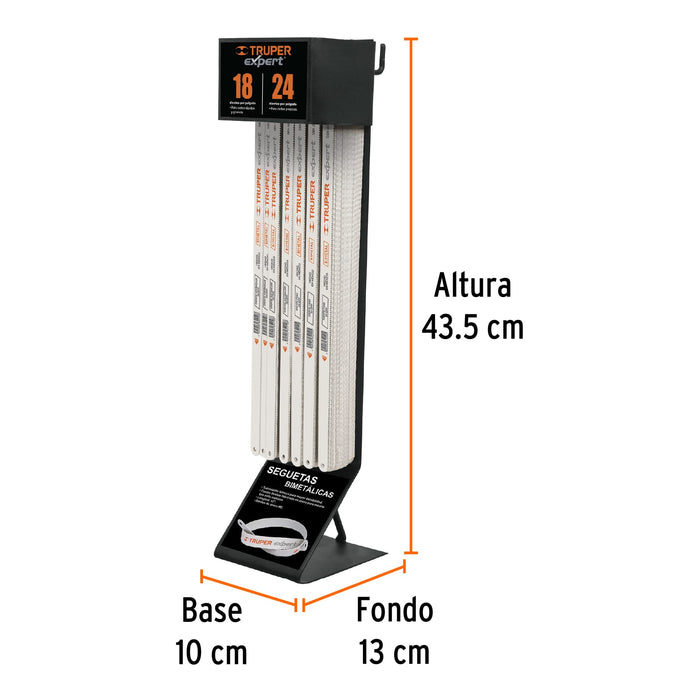 Rack despachador con 300 seguetas 55582 DESP-SEG