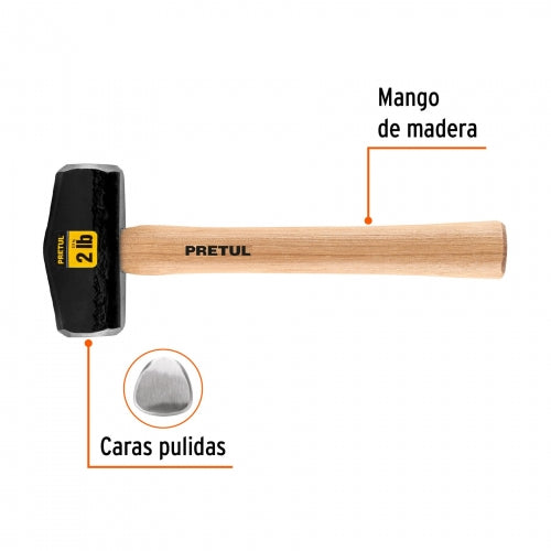 Marro tipo Nevada 2 lbs. mango 10-3/4', Pretul 22215 DHT-2P