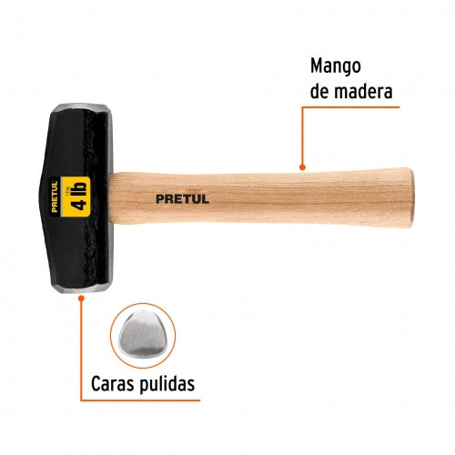 Marro tipo Nevada 4 lbs. mango 10-3/4', Pretul 22217 DHT-4P