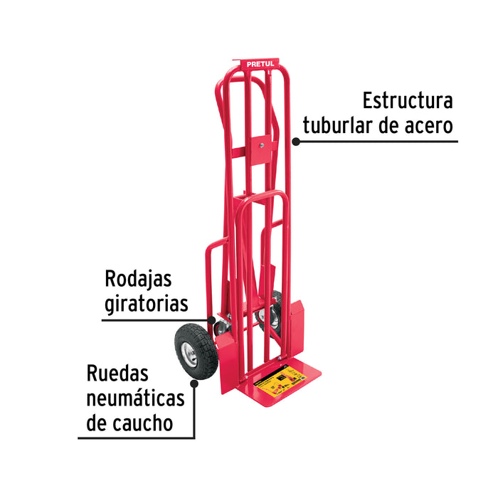Diablo de carga convertible 3 en 1, 270Kg, Pretul 26079 DIA-270P3