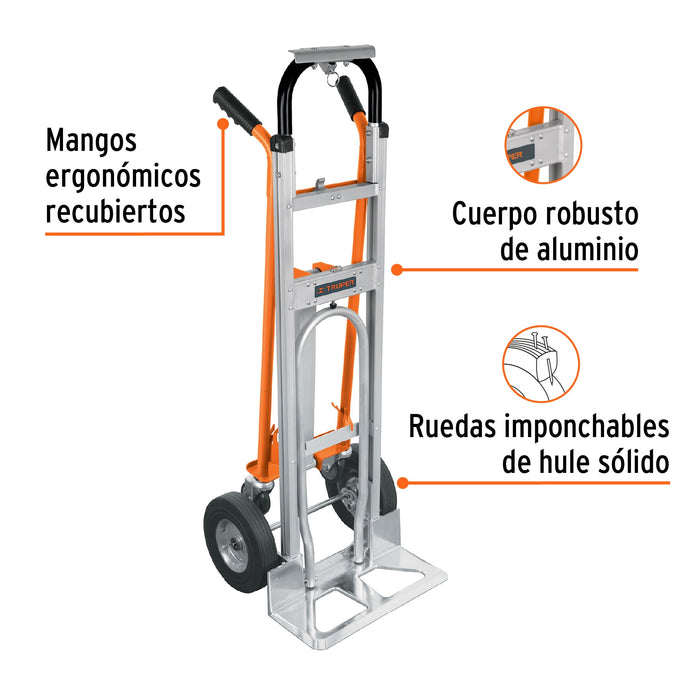 Diablo convertible de aluminio 3 en 1, Truper 16188 DIA-350A3