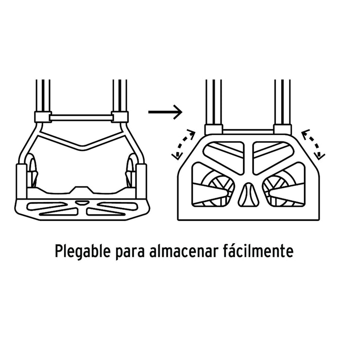 Diablo de carga, plegable, acero, 60 kg, Pretul 26029 DIA-60P