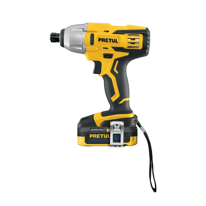 Destornillador de impacto inalámbrico 1/4', 20 V, Pretul 28269 DIMI-20P