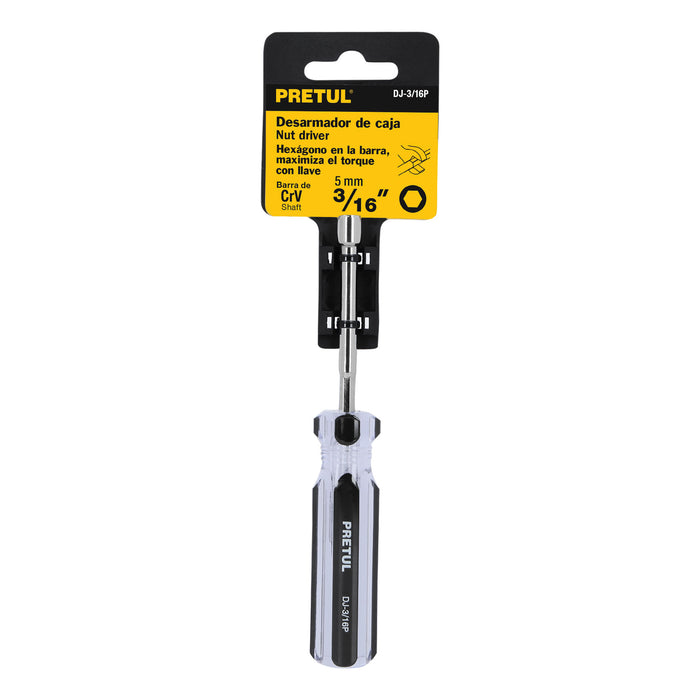 Desarmador de caja 3/16' mango de PVC, Pretul Código: 29988