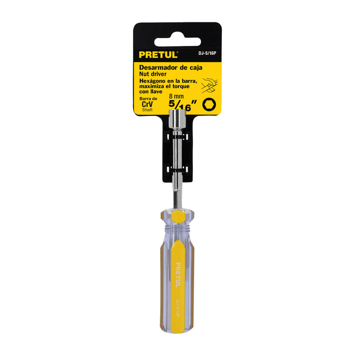 Desarmador de caja 5/16' mango de PVC, Pretul 29990