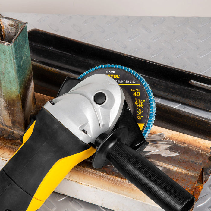 Disco 4-1/2' laminado grano 40 centro 7/8', Pretul 22350 DLP-2716
