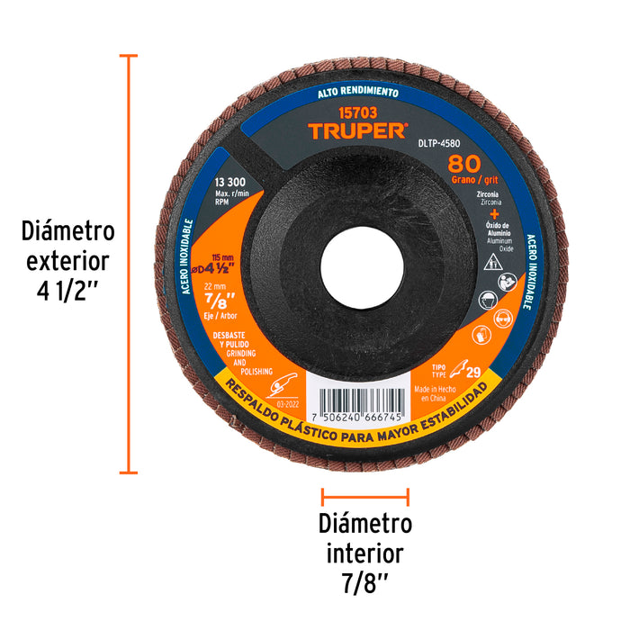 Talacho-pico 4 lb sin mango, Truper 102505 TP-4