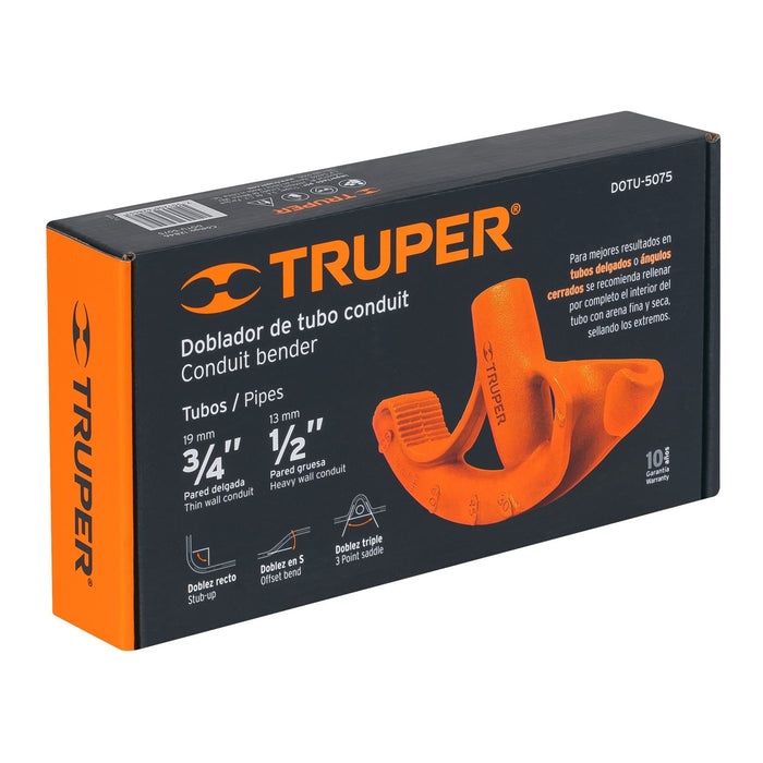 Doblador de tubo conduit 1/2', Truper 12845 DOTU-50