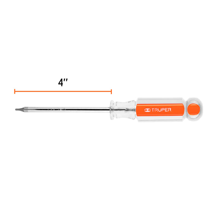 Desarmador punta Torx T 10 mango de acetato, Truper 15101 DT-10