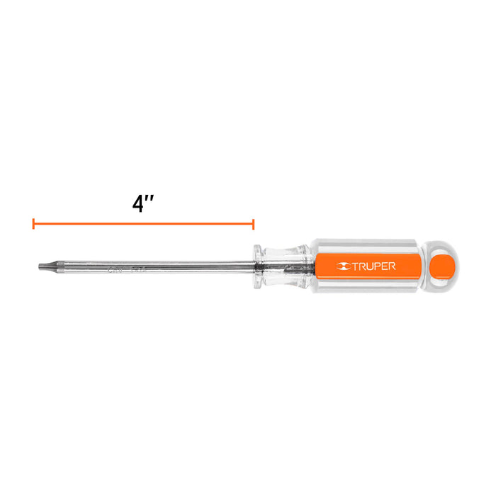 Desarmador punta Torx T 15 mango de acetato, Truper 15102 DT-15