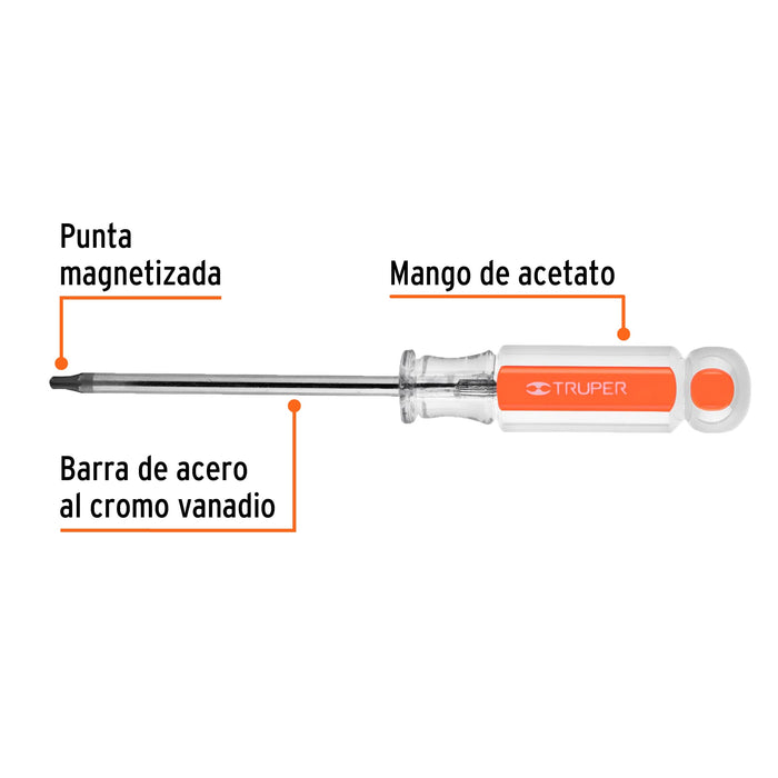 Tijera forjada para poda 6', recta, corte de frutas, Truper 18456 T-20