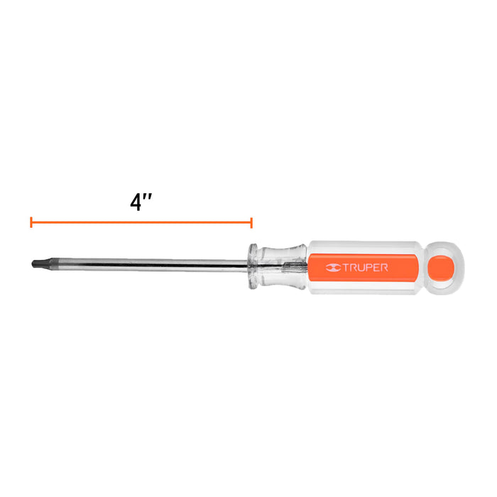 Desarmador punta Torx T 20 mango de acetato, Truper 15103 DT-20