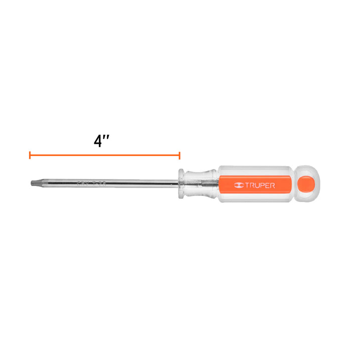 Desarmador punta Torx T 25 mango de acetato, Truper 15104 DT-25