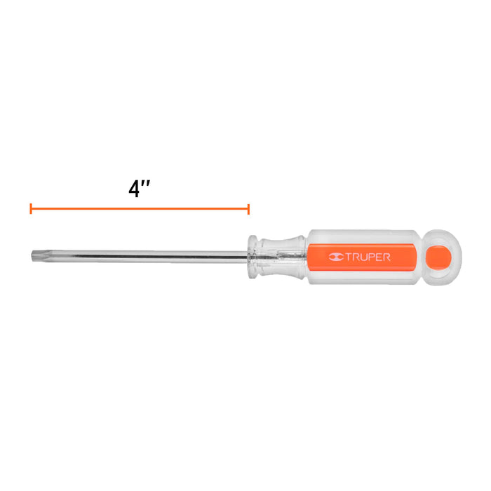 Desarmador punta Torx T 30 mango de acetato, Truper 15106 DT-30