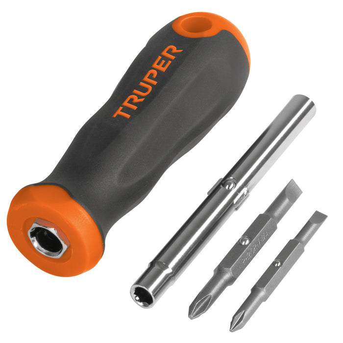 Desarmador 2 puntas dobles y barra con 2 cajas hexagonales 14200 DT-4