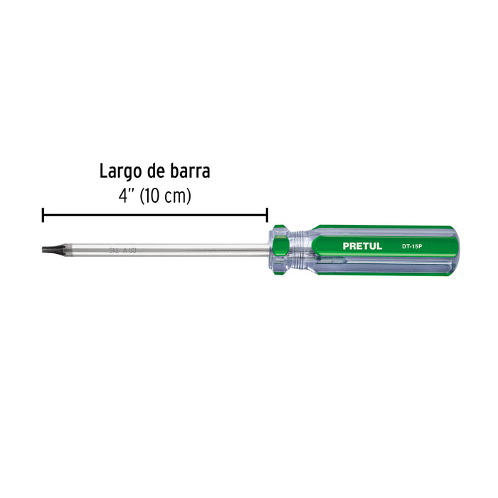 Juego de 6 desarmadores Torx mango de PVC, Pretul 27192 DT-6P