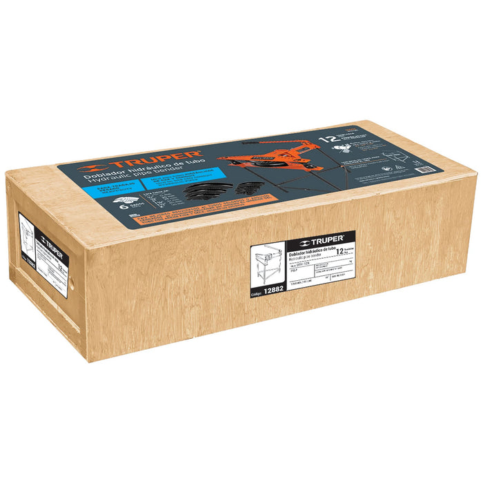 Doblador hidráulico p/tubo, horizontal con tripié, 12 ton 12882 DTH-12X