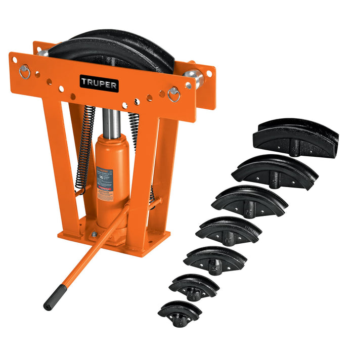 Doblador hidráulico para tubo, 16 ton, Truper 12884 DTH-16