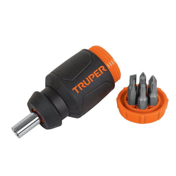 Desarmador tipo trompo con 7 puntas, Truper 10751 DTROM-7