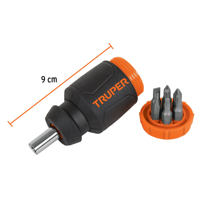 Desarmador tipo trompo con 7 puntas, Truper 10751 DTROM-7