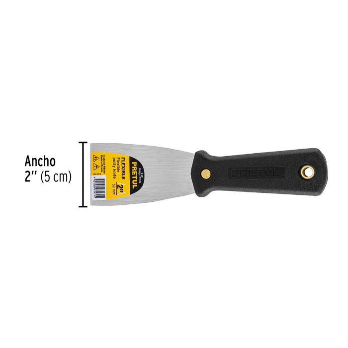 Espátula flexible 2' con mango de plástico, Pretul 21515 E-2F