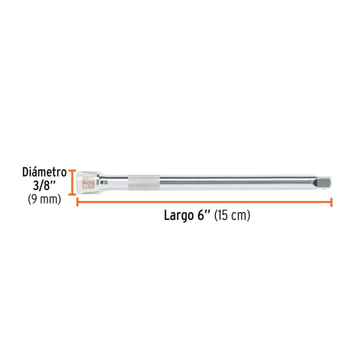 Extensión de 6' para matraca, cuadro 1/4', Truper 13915 E-4761