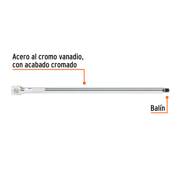 Extensión de 12' para matraca, cuadro 3/8', Truper 13667 E-5262