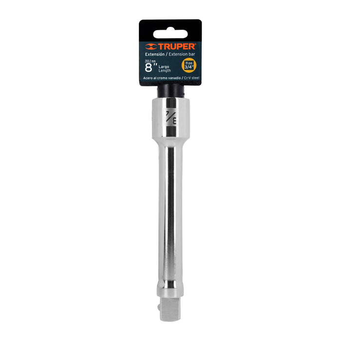Extensión cuadro 3/4' para matraca, largo 8', Truper 13904 E-5661
