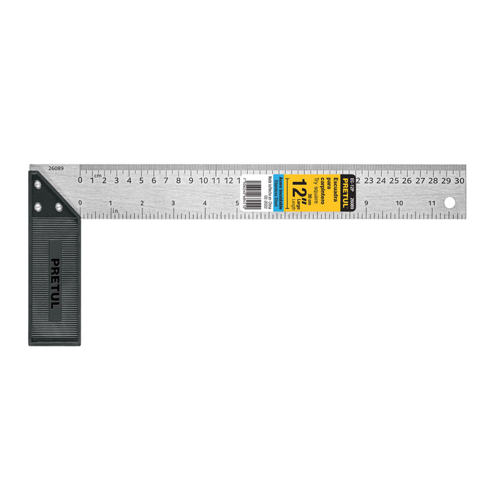 Escuadra 12' para carpintero, Pretul 26089 EC-12P