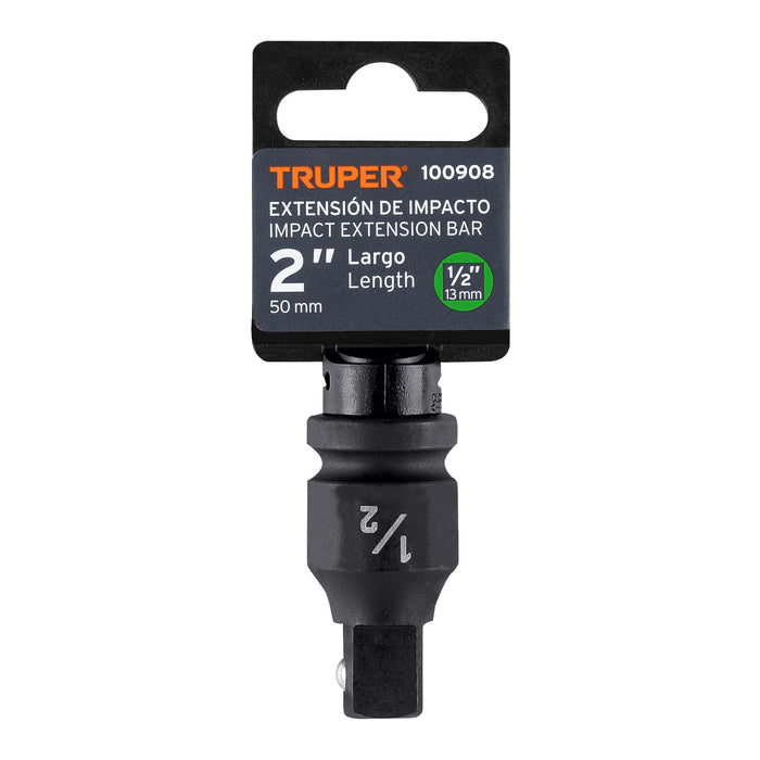 Extensión de impacto con cuadro de 1/2', largo 2', Truper 100908 EI-5460