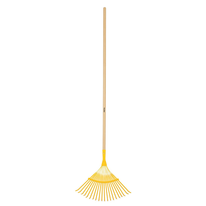 Escoba metálica para jardín, curva, 20 dientes, mango 48' 21431 EM-20P