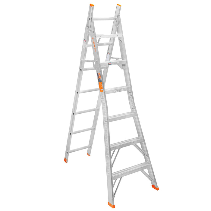 Escalera de combinación, tipo ll, 13 escalones, Truper 16746 ESC-213