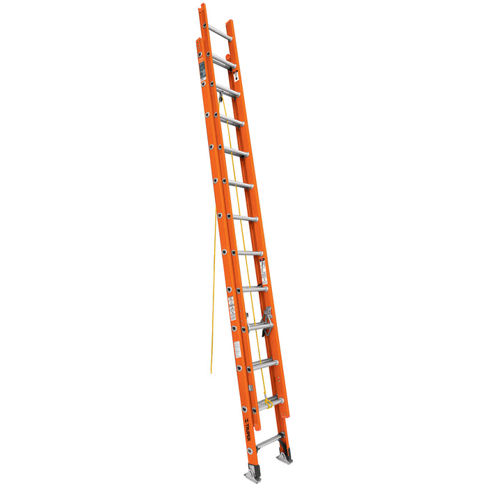 Escalera de extensión, tipo II, 24 peldaños, fibra de vidrio 16757 ESE-224FV