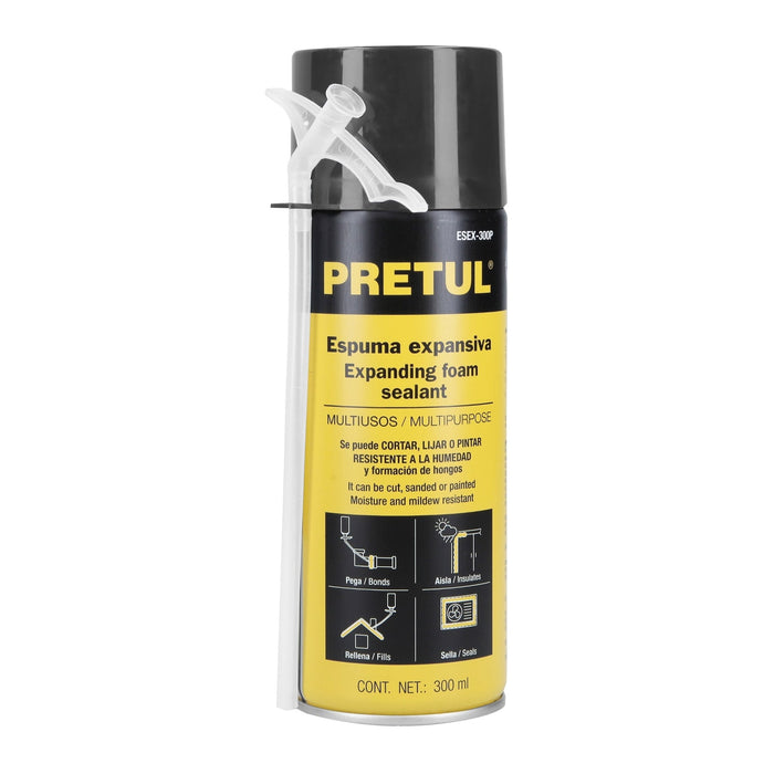 Espuma expansiva, 300 ml, Pretul 27007 ESEX-300P