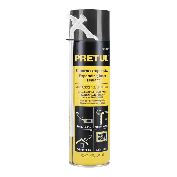 Espuma expansiva, 500 ml, Pretul 27008 ESEX-500P