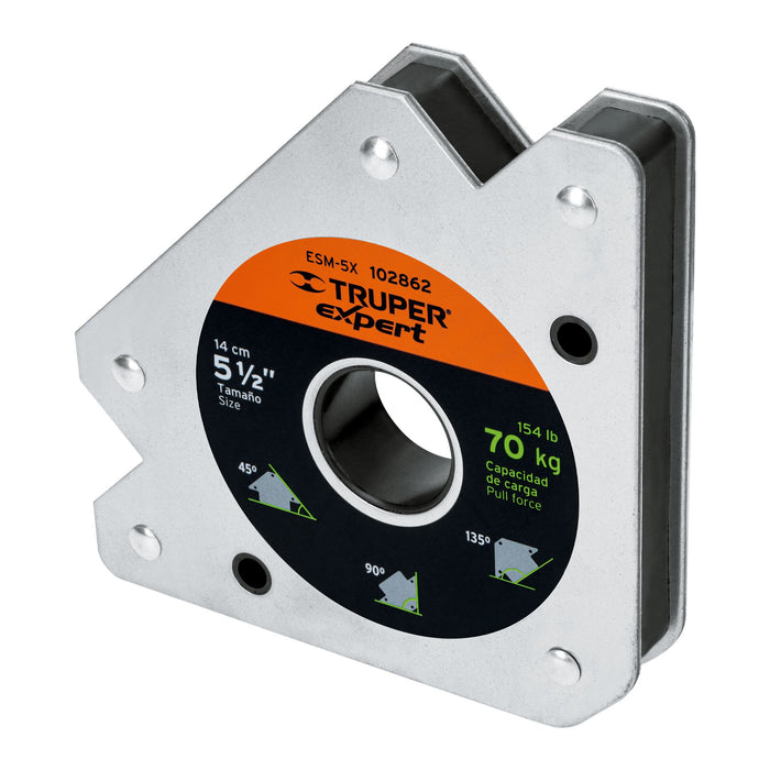 Escuadra magnética 5' para soldar, capacidad 70 kg, Expert 102862 ESM-5X
