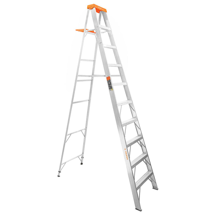 Escalera de tijera tipo II 9 peldaños y bandeja, Truper 10436 EST-29