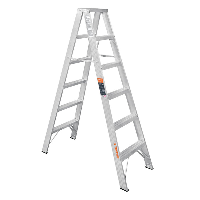 Escalera de tijera doble, tipo ll, 5 escalones, Truper 10496 ESTD-25