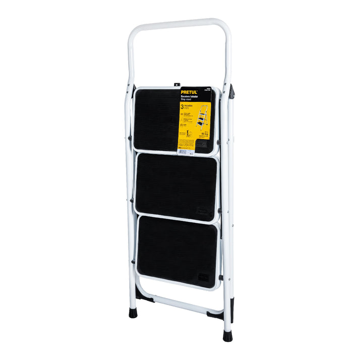 Escalera tubular, plegable, 3 peldaños, Truper 103143 ESTU-3
