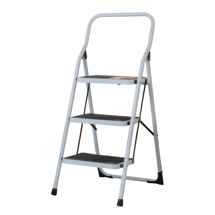 Escalera tubular, plegable, 3 peldaños, Pretul 24120 ESTU-3P