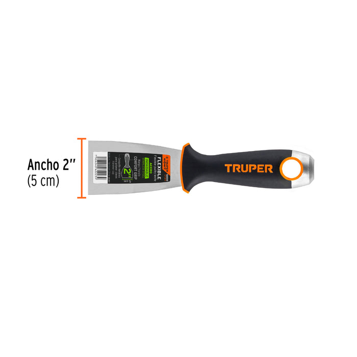 Espátula flexible 2' con mango de madera, Truper 14448 ET-2F