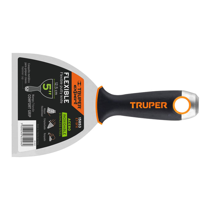 Espátula flexible 5' con mango de madera, Truper 14451 ET-5F