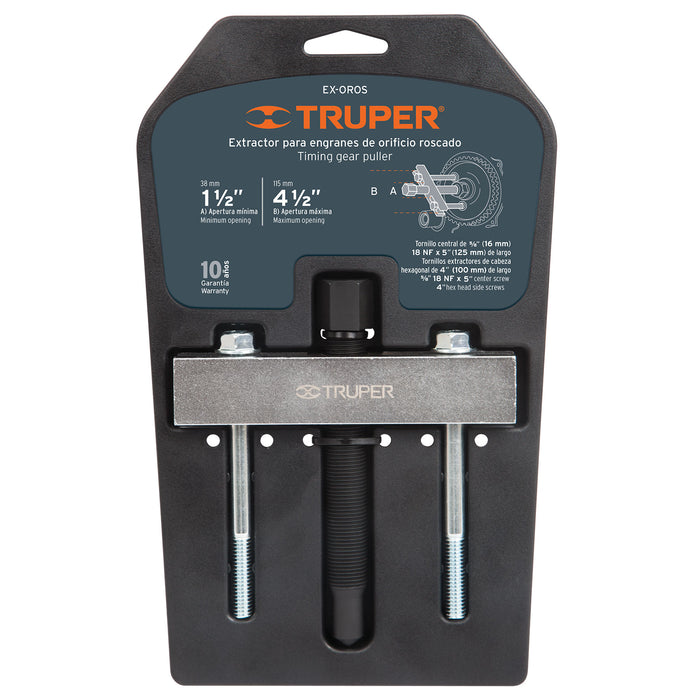 Extractor para engranes y orificios roscados, Truper 14502 EX-OROS