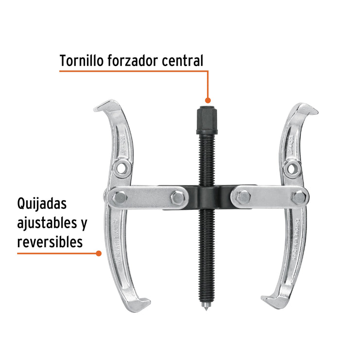 Extractor de poleas, 2 quijadas, 10', Truper 14499 EX-P2-10