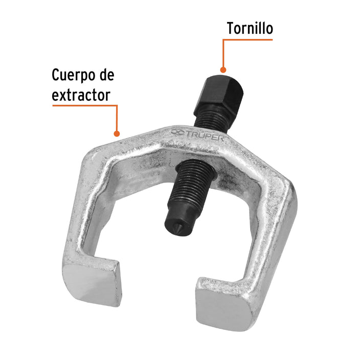 Extractor Pitman, alcance 63 mm, uso pesado, Truper 14514 EX-PIT-P