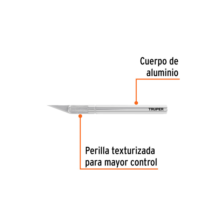 Exacto 6' profesional con 5 cuchillas de acero SK5, Truper Código: 16969