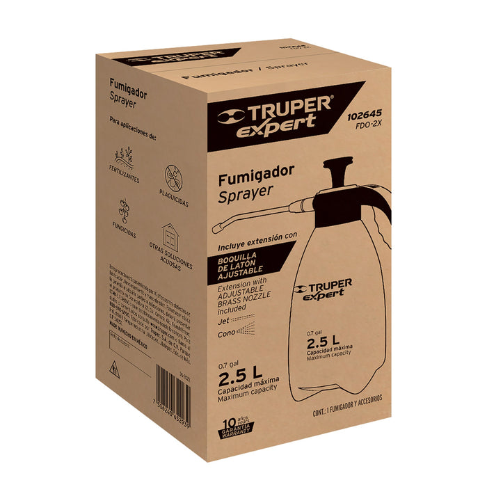 Fumigador de 2 litros doméstico, Truper 10235 FDO-2