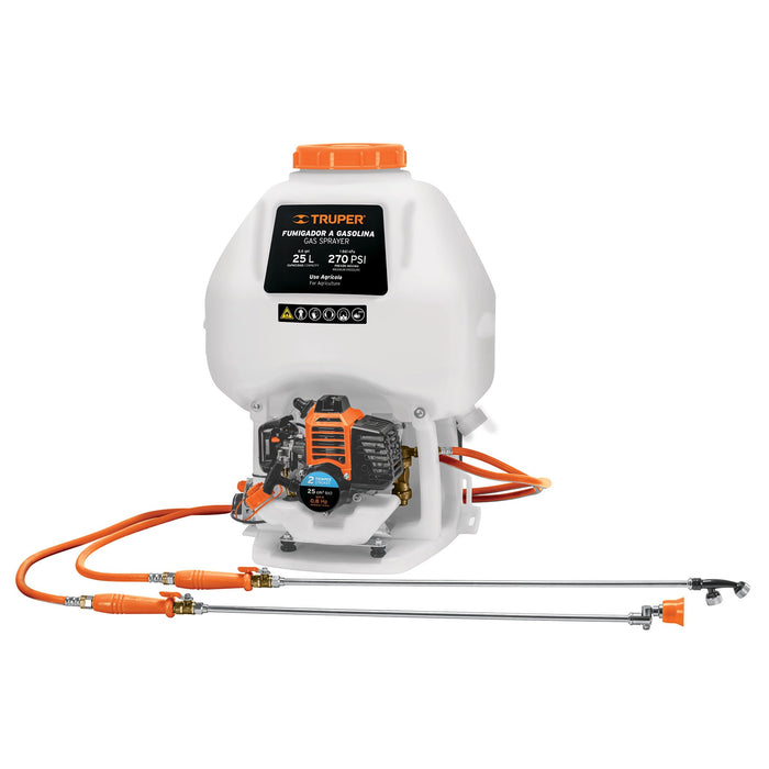 Fumigador de 25 L con motor a gasolina de 2 tiempos, Truper 101568 FUG-252
