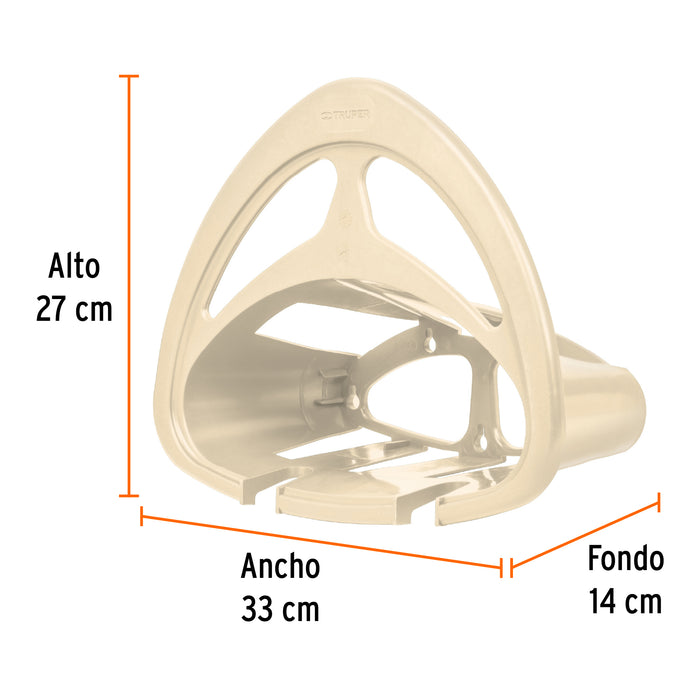 Portamanguera de plástico beige, Truper 10639 GAN-MAB