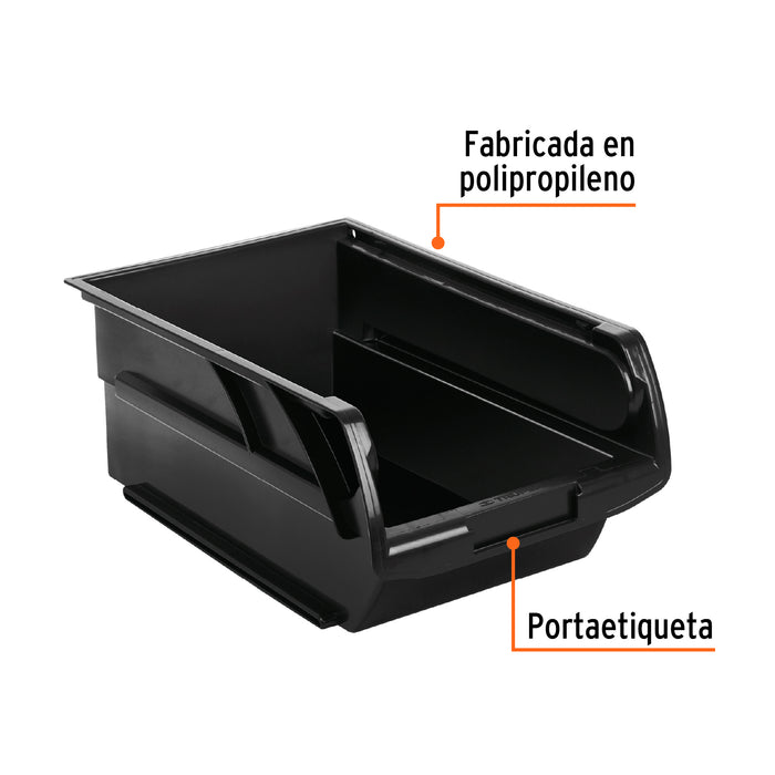 Gaveta apilable de plástico 21 x 14 x 9.5 cm, Truper 102436 GAV-2.5
